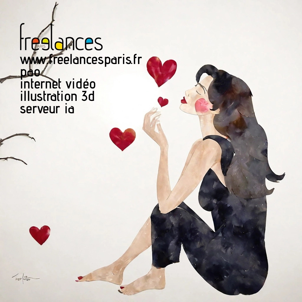 Pao mise en page internet vidéo illustration 3d serveur IA générative AI freelance paris studio de création magazines yrne16e0